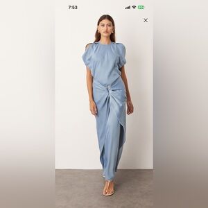 ASOS Light Blue Sleeveless Wedding Dress